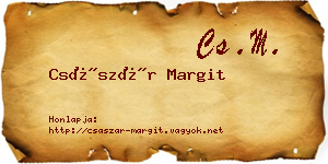 Császár Margit névjegykártya