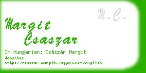 margit csaszar business card
